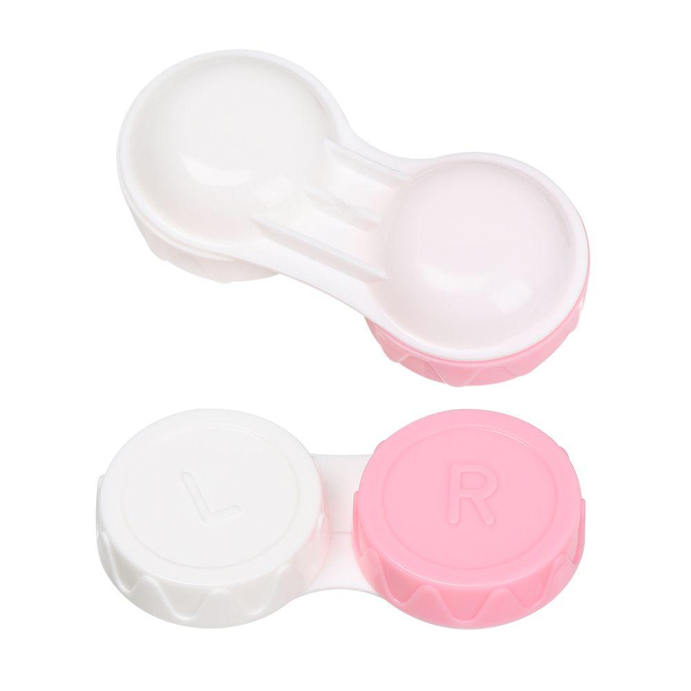 20 PCS New Eye Glass Mini Plastic Soaking Box Candy Color Contact Lens Case Travel Glasses Holder