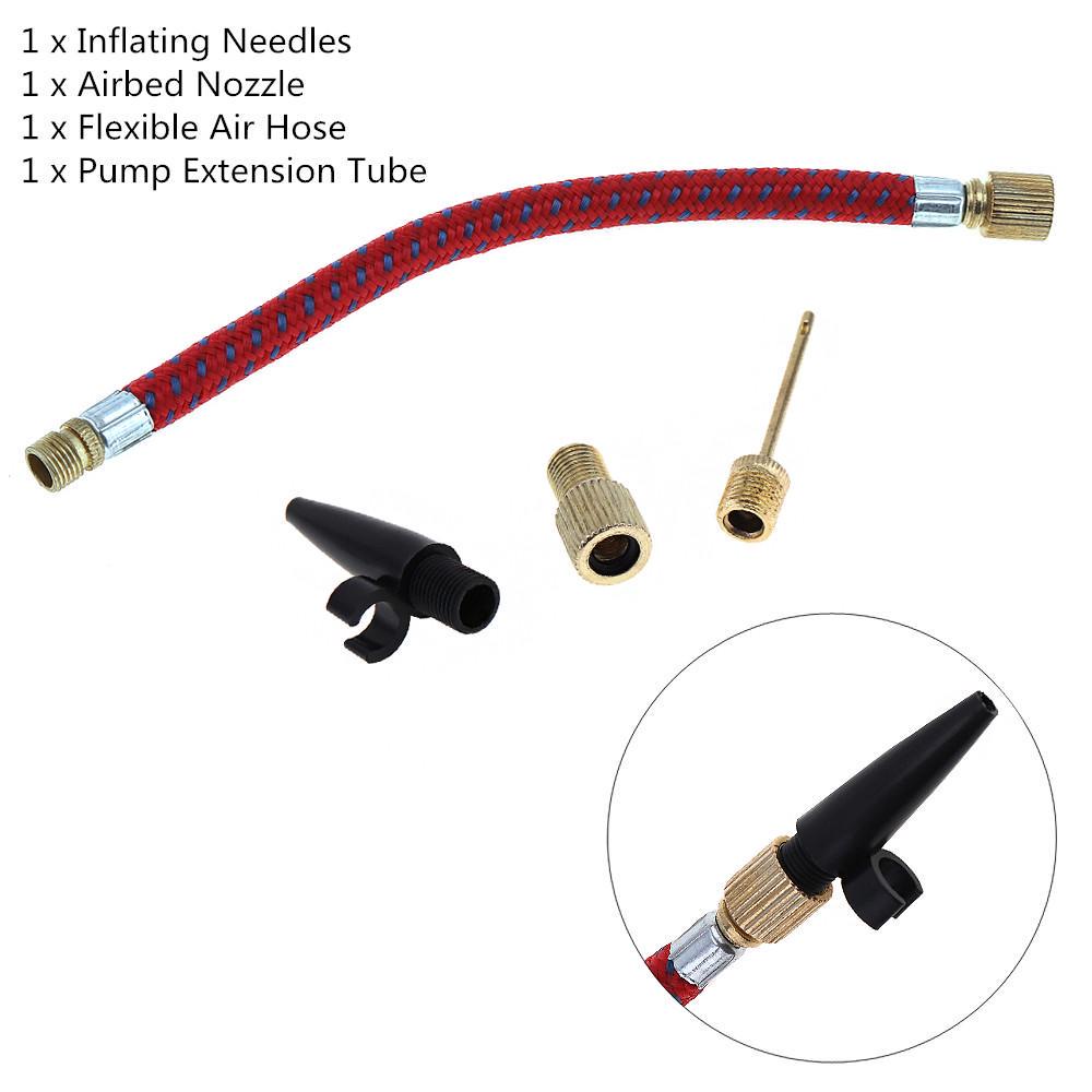 Портативная удлинительная трубка для накачки MTB/дорожного велосипеда с клапаном комплекта адаптера насоса
