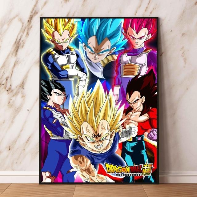Картина персонажей аниме, бусины дракона, декоративные подарки Vegeta, классическое украшение современной гостиной