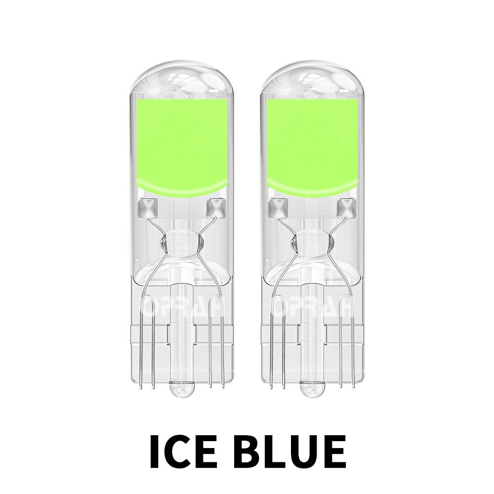 2X T10 W5W 194 T15 W16W LED Bulbs Reading Lights COB Auto Brake Lamp Glass Sapphire Drive-free Dome Light Amber 12V White 6000K