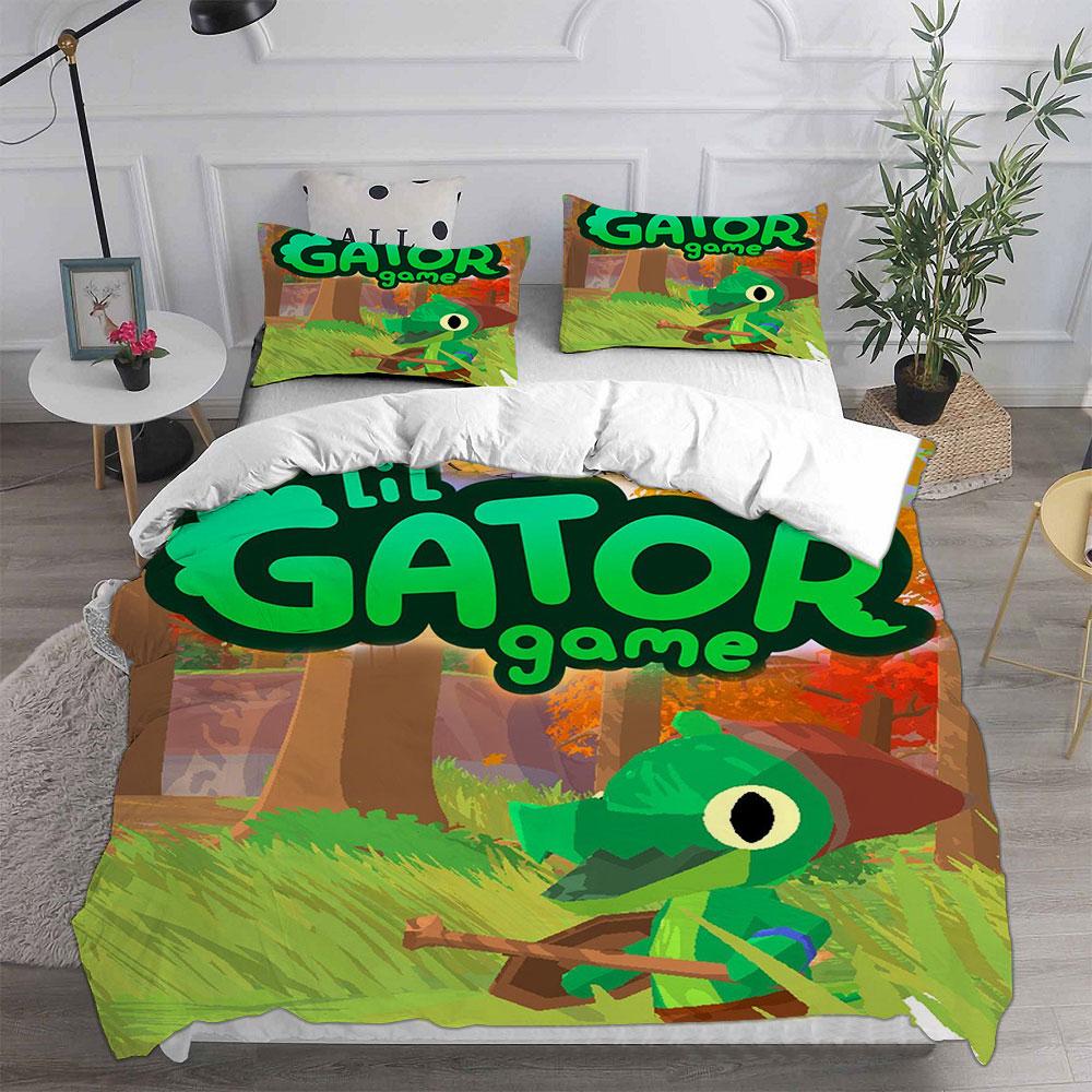 Lil Gator Game Bedding Sets Comforter Quilt Bed Cover Duvet Cover Pillow Case 2-3 Pieces Sets Kids Adult Size