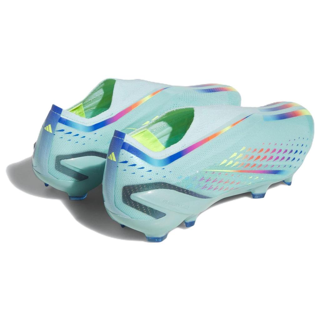adidas Пакет X Speedportal+ FG Al Rihla — прозрачные кроссовки унисекс Aqua Blue Solar-Red Power-Blue GW8408