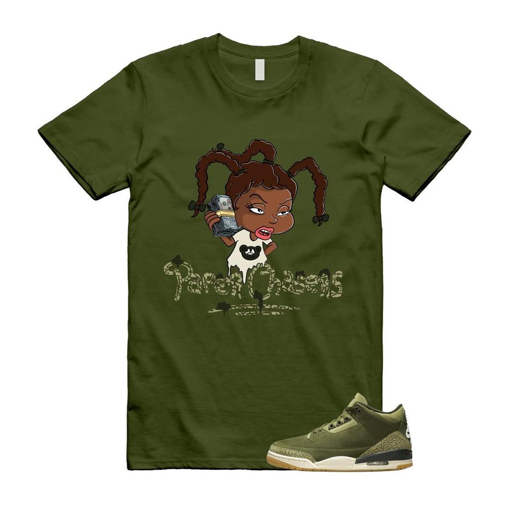 3 Family Affair Olive Sequoia Neutral Sail T Shirt Match PC