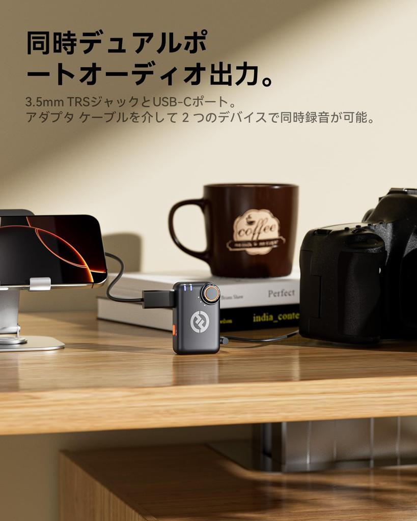 Hollyland Lark M2S Combo Lightning Wireless Microphone Ultra Light 7g Titanium Clip Type Wireless Lavalier Microphone Pin Microphone for Noise