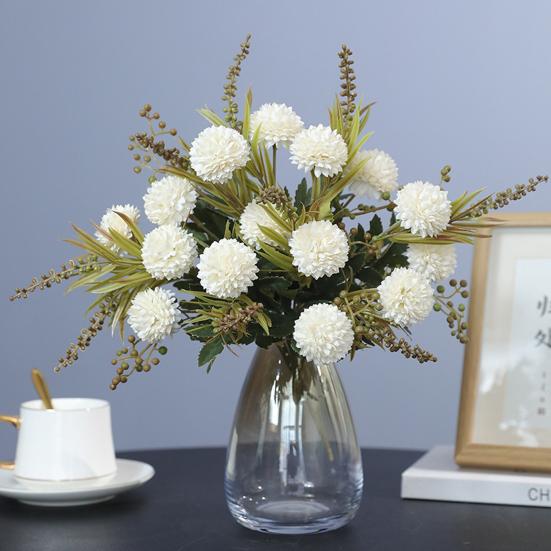 Искусственный цветочный шар 5 голов реалистичные устойчивые к УФ-излучению искусственные хризантемы