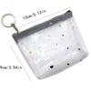 Zipper Transparent Coin Purse Candy Color Card Storage Bag Simple Small Wallet  Lady