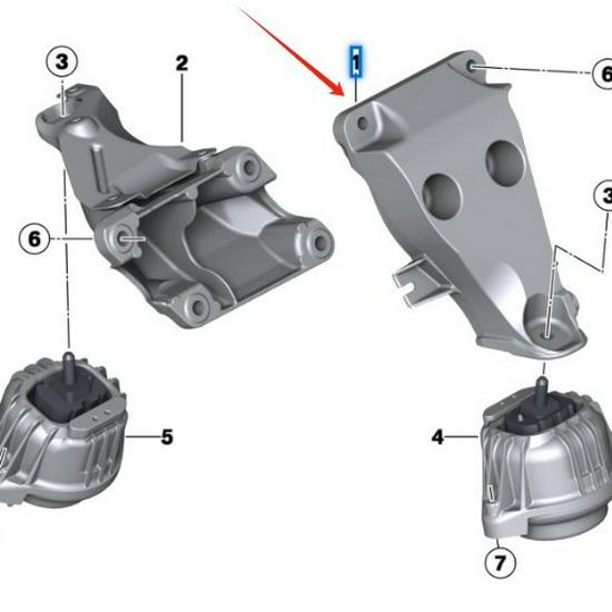 Подушка двигателя BMW X3 F25 (22116784823)