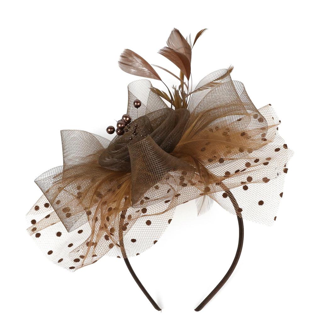 Wedding Hair Fascinators Tea Party Headband Alice Headband Clip Feathers Hair Clip Fascinator Hat