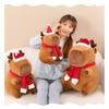 Adorable Brown Capybara Plush Toy Soft Cuddly Cushion For Christmas Decor 30cm To 50cm