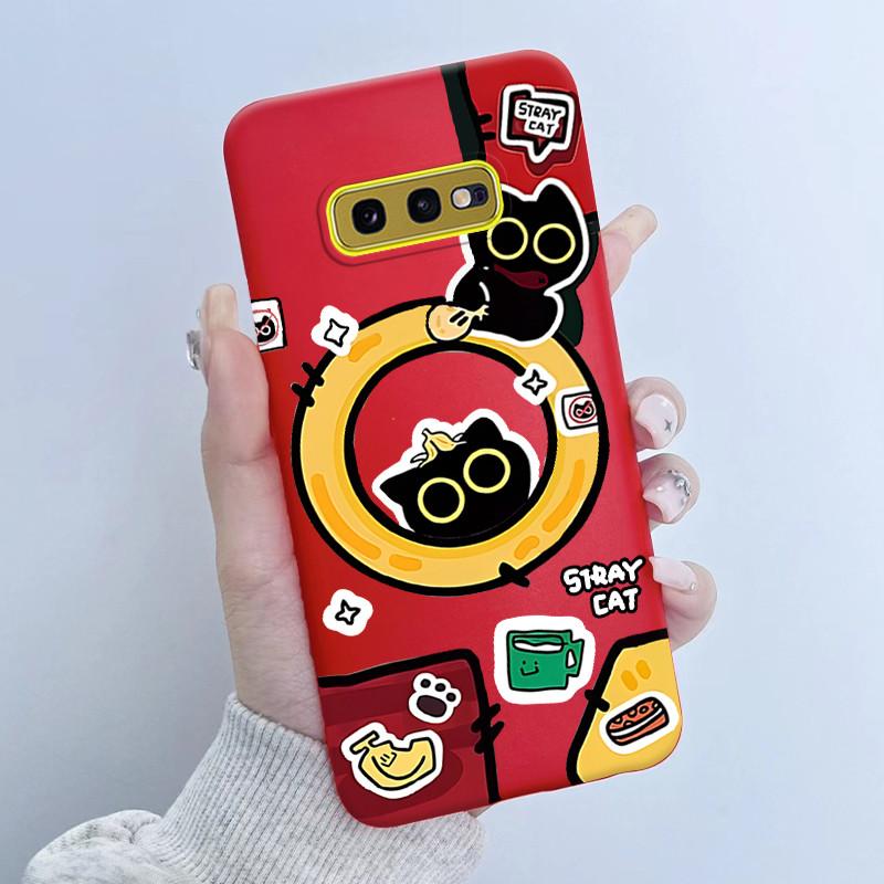 For Samsung Galaxy S10e Phone Case Flower Girls Design Soft Silicone TPU Back Housing for Galaxy S10E S10 E SM-G970F/DS Covers