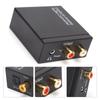 3.5mm Audio Adapter Digital Optical Coaxial To Analog RCA L R Converter for Home Professional Audio Switching(Host USB