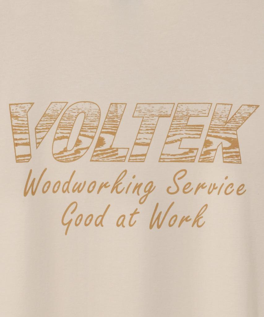Футболка с коротким рукавом Bolteg Woodworking Service (бежевый)