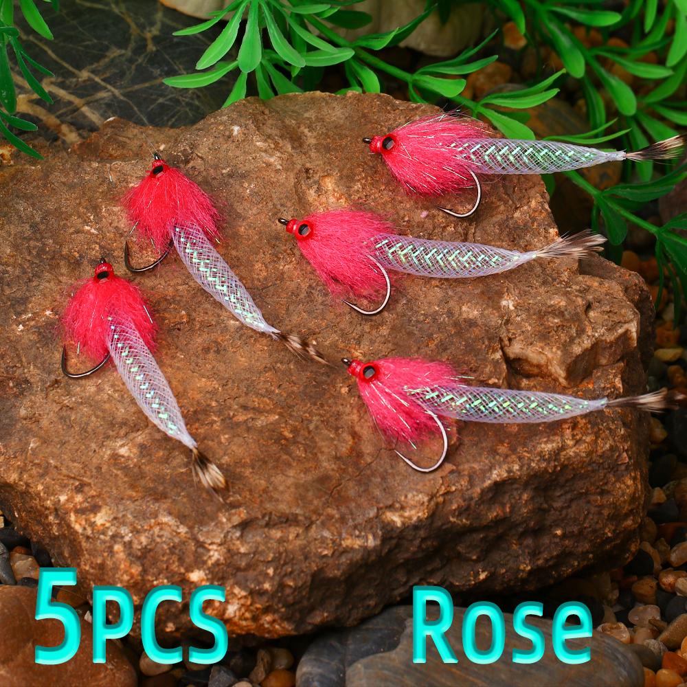 5 шт./кор. быстро тонущий Mylor Flash Tube Streamer Fly легкий большой объем 5 цветов в наличии форель окунь щука рыболовная приманка приманка