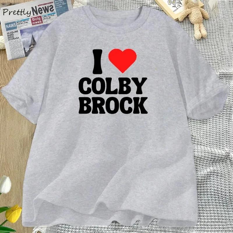 Мужские футболки I Love Herat Colby Brock Sam Colby, хлопковая мужская футболка с короткими рукавами, повседневная эстетичная одежда 90-х, рубашка в стиле бебидолл