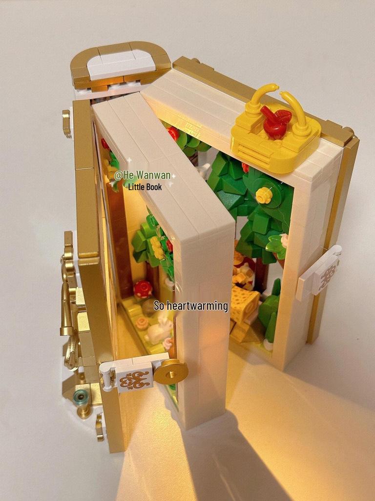 Лесной поцелуй и Желание Пазл 3D Книга из строительных блоков: Развивающий игровой набор для сборки