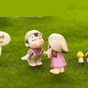 2pcs Micro Landscape Decoration Potted Plants Decorative Couples Smiling Couples Miniature Garden