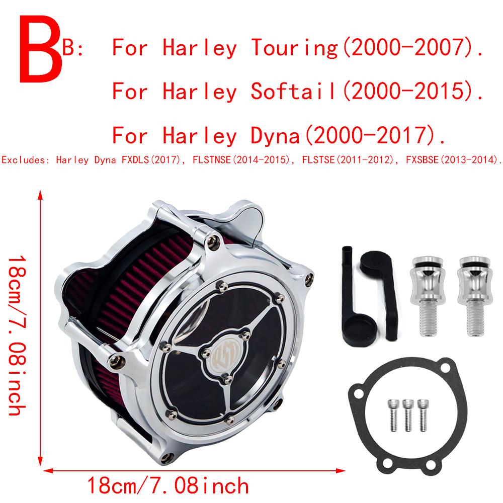 RSD Фильтр воздушного фильтра Clarity Хром Для Harley Sportster Iron 883 1200 Dyna Softail FXSTC Fat Bob Touring FLHT FLHTC