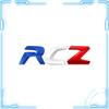 For RCZ R Decoration Emblem Car Styling 3D Metal Badge Body Trunk Self Adhesive Stickers