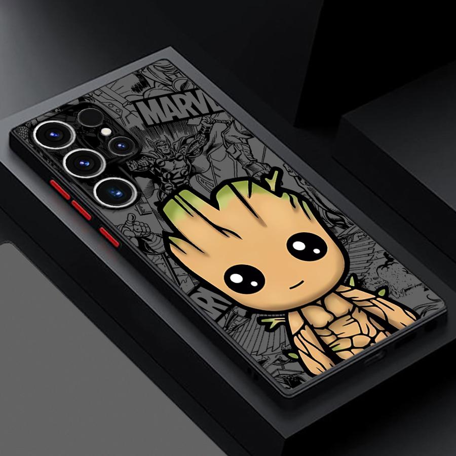 Чехол Marvels Spider-Man Groot для Samsung Galaxy S26 S24 Plus Note 20 10+ S21 S23 FE S20 S25 Ultra S22 Funda Чехол для телефона