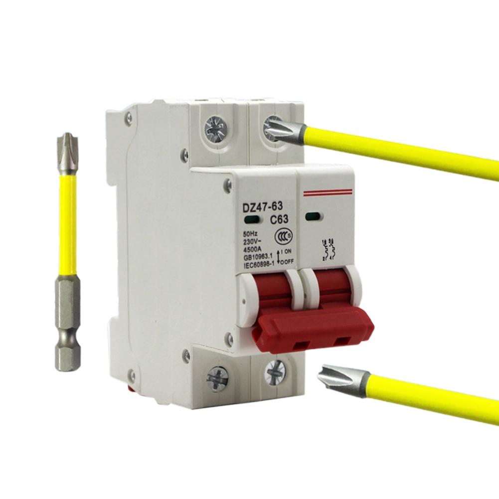 Ручные инструменты Набор магнитных сменных бит для отвертки Желтый