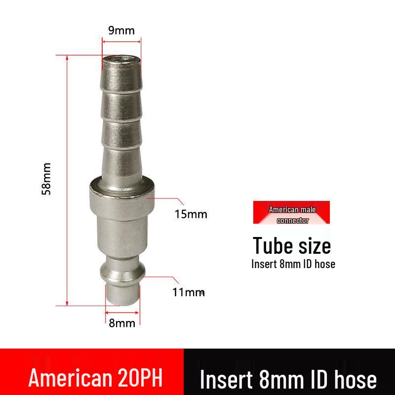 American NPT Quick Self-Locking Pneumatic Connector for Small Air Hammer Tools
