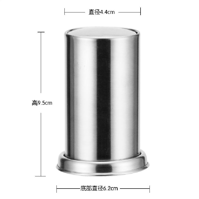 304 Stainless Steel Toothpick Holder Storage Box Press Bracket Automatic Spring Cover Cotton Swab Storage Box Home Decoration