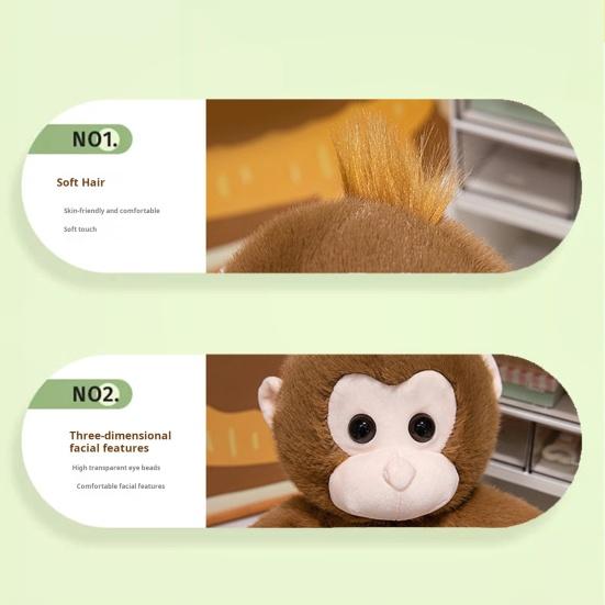 Большая плюшевая игрушка в виде обезьяны, милые детеныши обезьян, мягкая плюшевая кукла-обезьянка