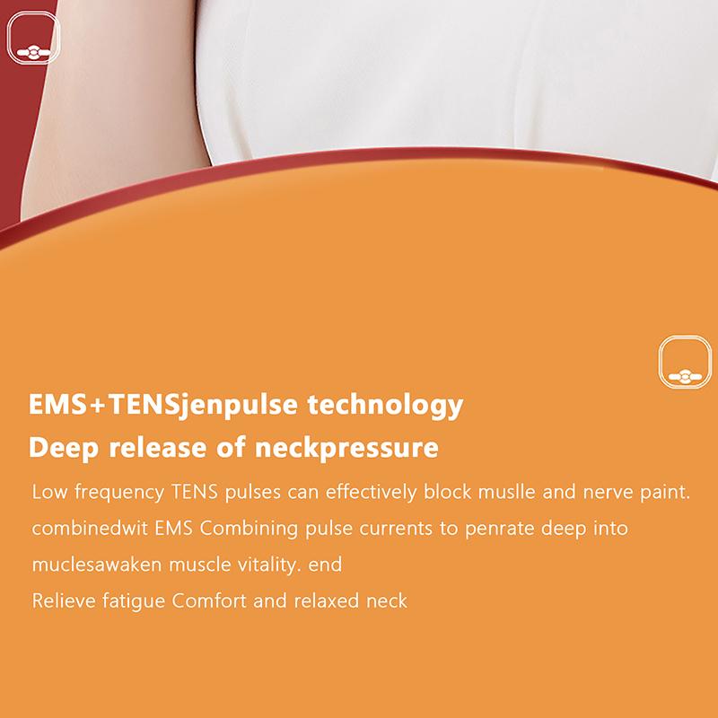 Умный протектор шеи шейный массажер портативный мини импульсный массажер для плеч шейный массаж компресс домашняя физиотерапия