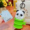 Funny Spit Bubble Keychain Creative Panda Bamboo Pendant Cartoon Panda Keychain  Accessory