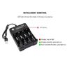 Li-ion Battery 18650/18500/16340/14500/26650 4 Slot Battery Charger For 18650 Charging USB Charger