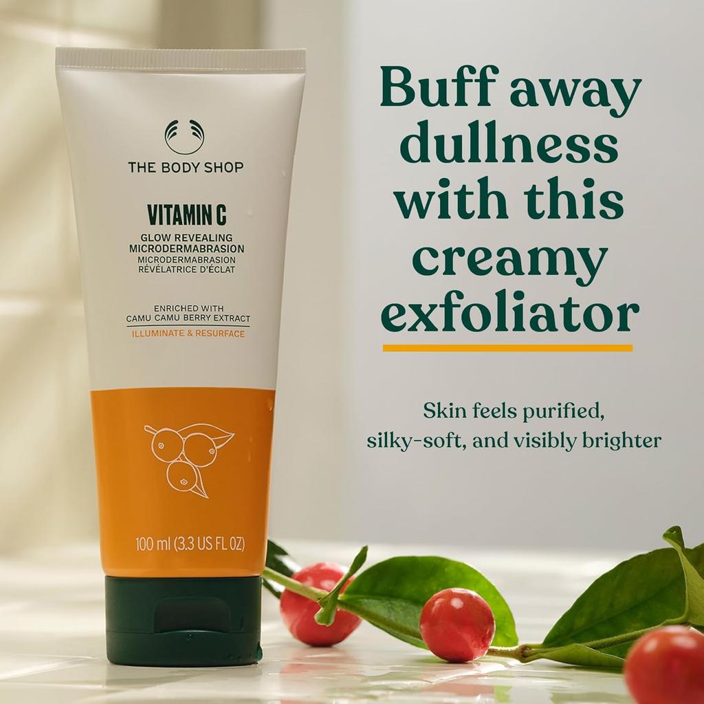 The Body Shop Микродермабразия Витамин С Скраб для лица 100 мл Упаковка 1 Для гладкой сияющей кожи