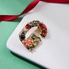Enamel Brooch Pin Muti-Color Fashion Letter Shape Women Brooch Pin for Party