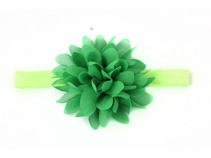 Креативная детская шифоновая повязка на голову с цветком - аксессуары для детских волос в европейском и американском стиле