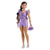 Barbie Deluxe Style Purple Hot Pants Doll House Pretend Play Barbie Doll Ages 4 and Up Purple JFP43 Dress-up