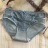 Flower Lace Panties Hollowed-out Underwear Women Knickers Mesh Lingerie Belt Cotton Breathable Briefs