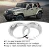 1 пара Накладки на фары переднего света автомобиля Подходят для Jeep Wrangler 20072017Яркий цвет