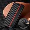 Чехол из углеродного волокна из искусственной кожи для iPhone 15 16 Pro 14 13 12 11 XS Max XR 8 7 Plus SE 2022 Mini Wallet Slot Flip Phone Cover