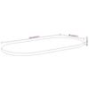 VidaXL Dessus de table 110x50x3,8 cm ovale bois massif d'acacia 370097