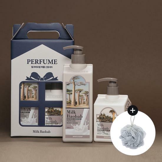 Milk Baobab [эксклюзивное планирование] Подарочный набор духов для тела Milk Baobab, гель для душа 500 мл + лосьон 250 мл + шарик для душа Выберите 1 из 3