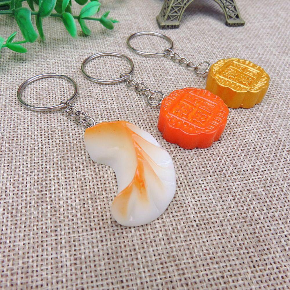 Середина осени Середина осени Лунный пряник Брелок Имитация лунного пряника Лунный пряник Смола Брелок Друзья Подарки