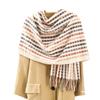 Plaid Scarf Women's Winter Thickened Warm New Men's Scarf Shawl High End Cashmere Wool Scarf