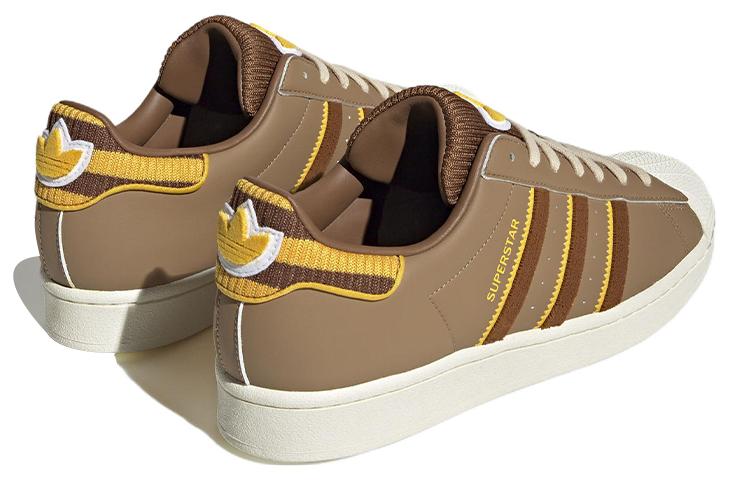 adidas Кроссовки Superstar 'Коричневый Белый Желтый' IG3003