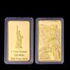 Square Block, Gold Silver, Eagle Ocean Commemorative Coin, Coin, Statue of Liberty Medal In the United States, Christmas Gift, Stocking Stuffers