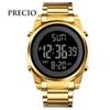 Мужские металлические электронные наручные часы Presio P2011-S, популярные корейские часы
