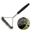 Barbecue Grill Cleaning Brush Stainless Steel Wire Bristles Grill Cleaner Metal BBQ Brush with Handle Kitchen Grill Accessories