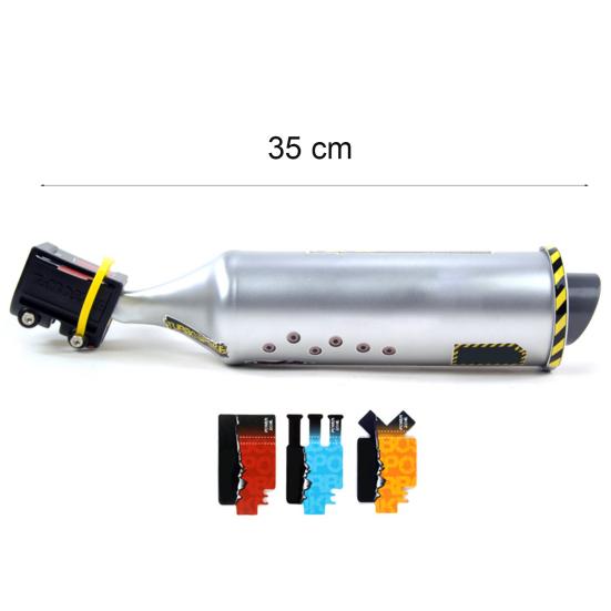 6 различных звуковых эффектов турбо мотоцикла, выхлопная труба шоссейного велосипеда MTB