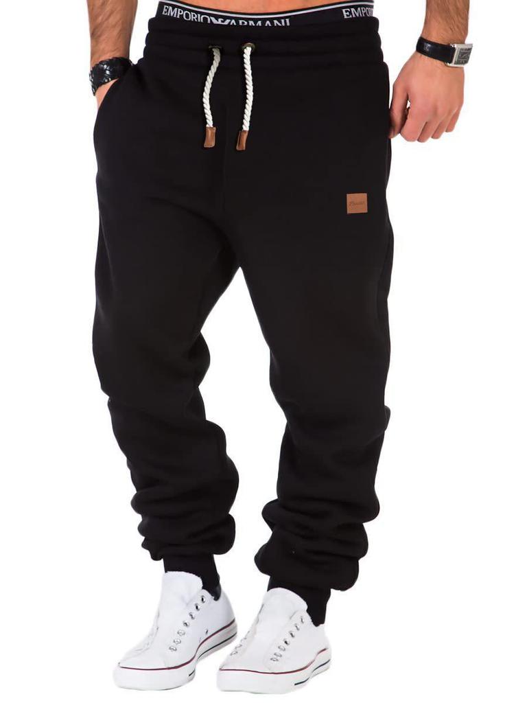 2023 Men's Autumn/Winter Spliced Training Leggings and Fitness Sweatpants