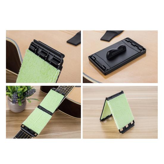 1/2/3/4 шт. Очиститель струн гитары Без царапин Многоразовый Универсальный Бас Укулеле Гитара Гриф Накладка грифа Уход Скраб для чистки Инструменты