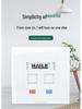 HAILE Network Panel for Telephone/Cable, Universal Cat5e/Cat6 Module, Double Port
