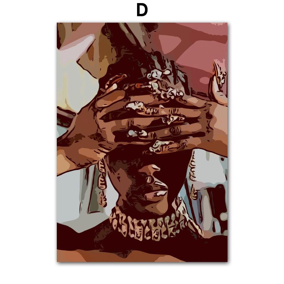 Модные очки, черная девушка, красивые ногти, настенная живопись на холсте, украшения для гостиной, постеры и принты, настенные картины для дома